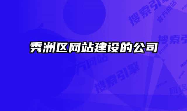 秀洲区网站建设的公司