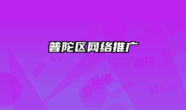 普陀区网络推广