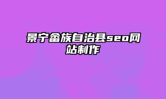 景宁畲族自治县seo网站制作