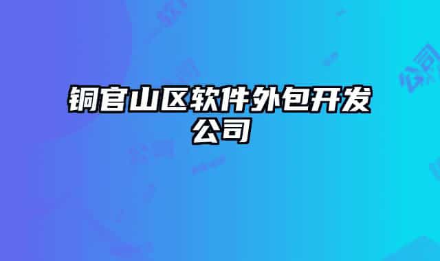 铜官山区软件外包开发公司