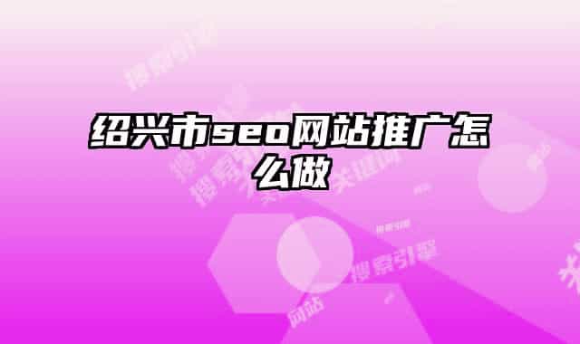 绍兴市seo网站推广怎么做