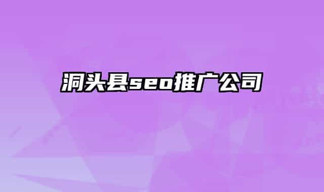 洞头县seo推广公司