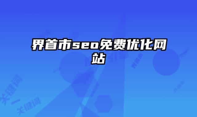 界首市seo免费优化网站