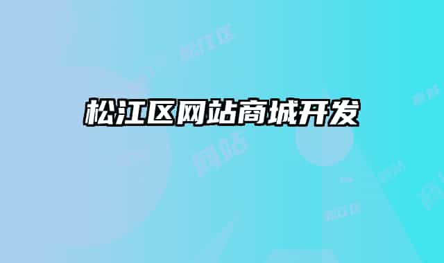 松江区网站商城开发