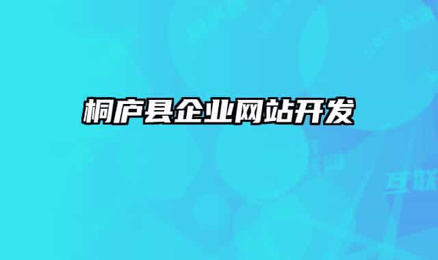桐庐县企业网站开发