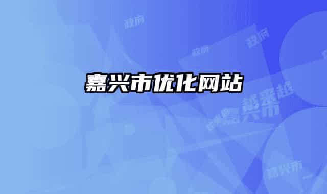嘉兴市优化网站