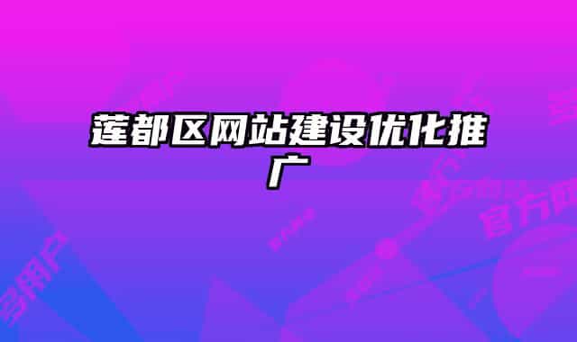 莲都区网站建设优化推广