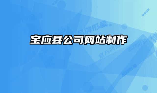 宝应县公司网站制作
