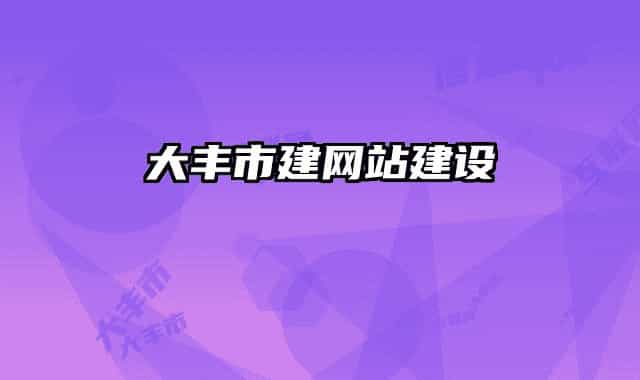 大丰市建网站建设