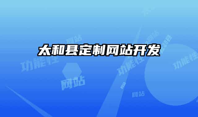 太和县定制网站开发