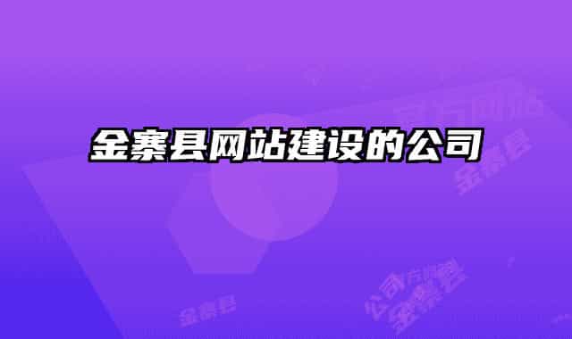 金寨县网站建设的公司