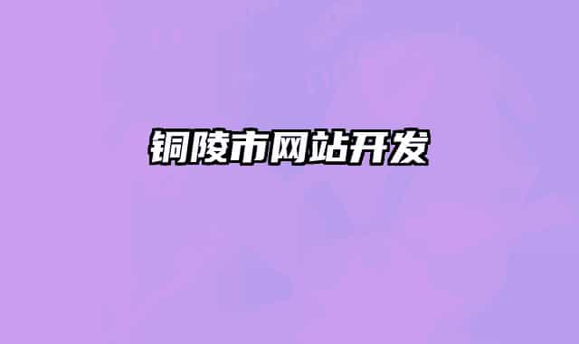 铜陵市网站开发
