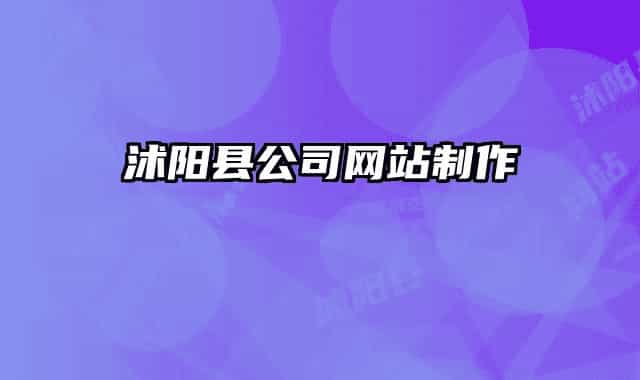 沭阳县公司网站制作