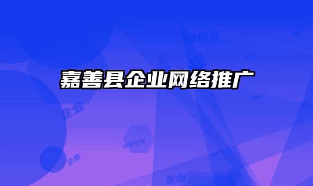 嘉善县企业网络推广