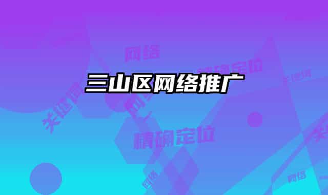 三山区网络推广