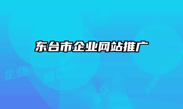 东台市企业网站推广