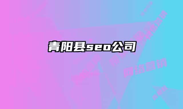 青阳县seo公司