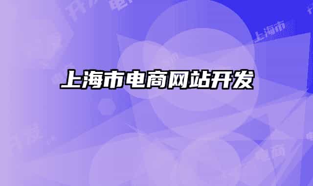 上海市电商网站开发