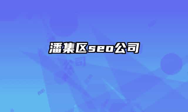 潘集区seo公司
