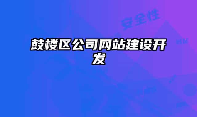 鼓楼区公司网站建设开发