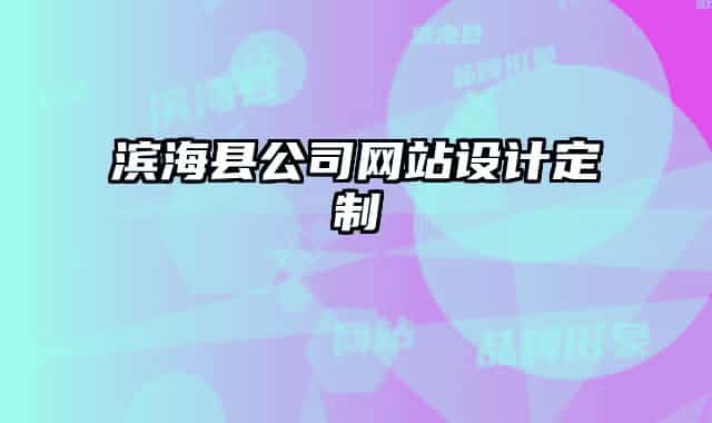 滨海县公司网站设计定制