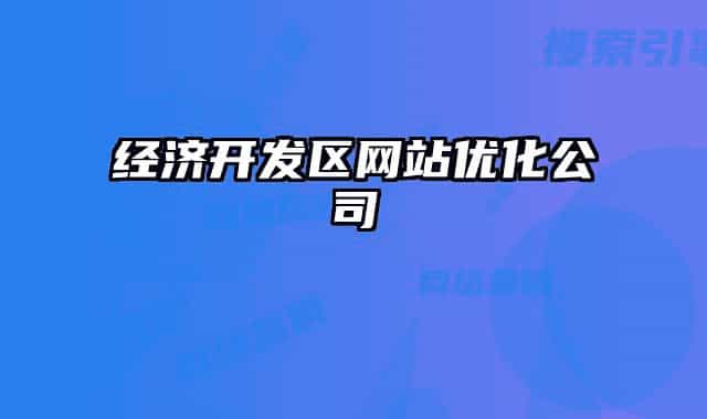 经济开发区网站优化公司