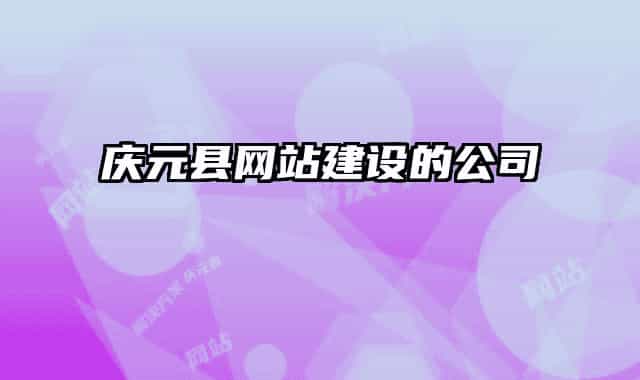庆元县网站建设的公司