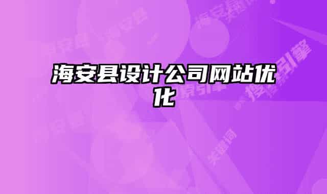 海安县设计公司网站优化