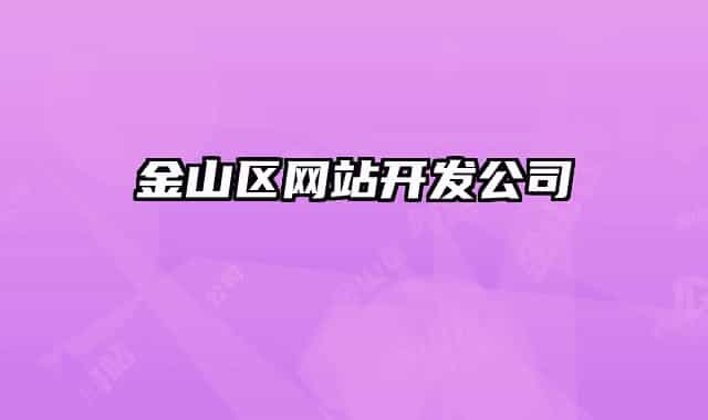 金山区网站开发公司