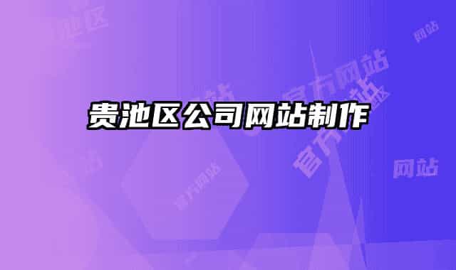 贵池区公司网站制作