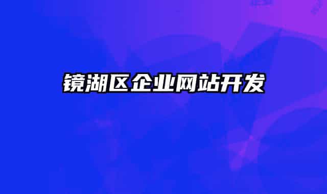 镜湖区企业网站开发