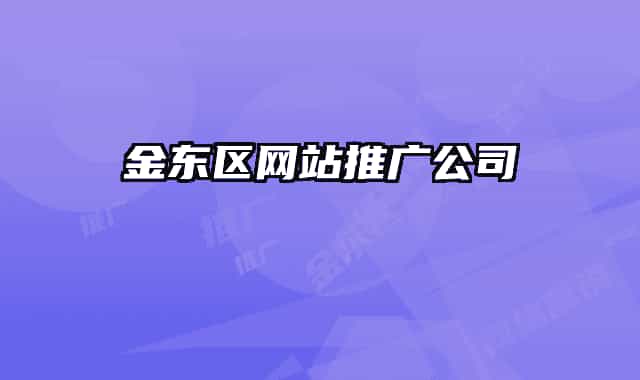 金东区网站推广公司