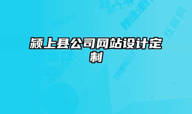 颍上县公司网站设计定制