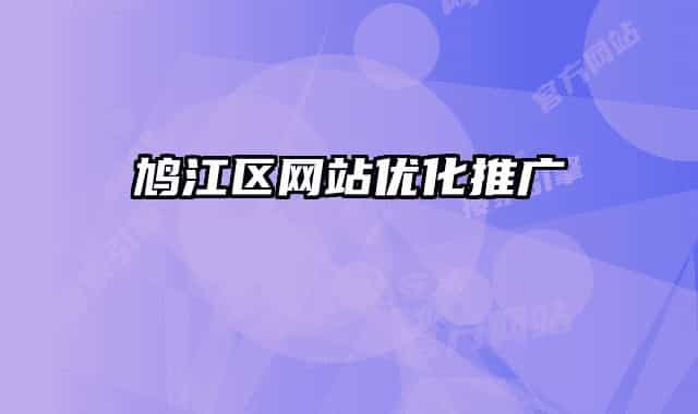 鸠江区网站优化推广