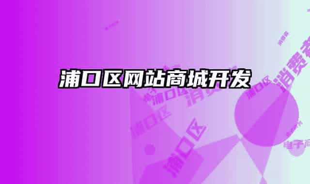 浦口区网站商城开发