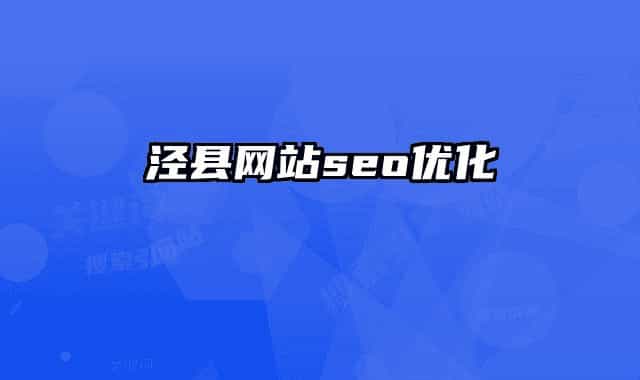 泾县网站seo优化