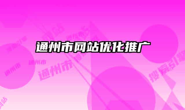 通州市网站优化推广
