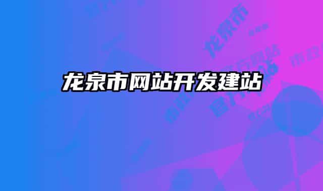 龙泉市网站开发建站