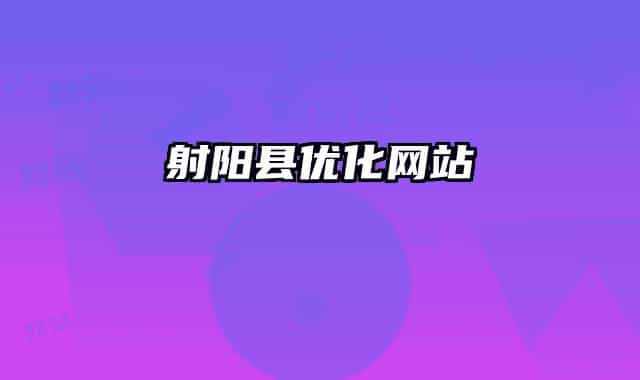 射阳县优化网站