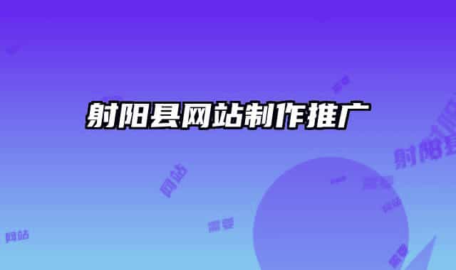 射阳县网站制作推广