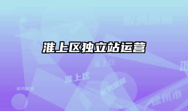 淮上区独立站运营
