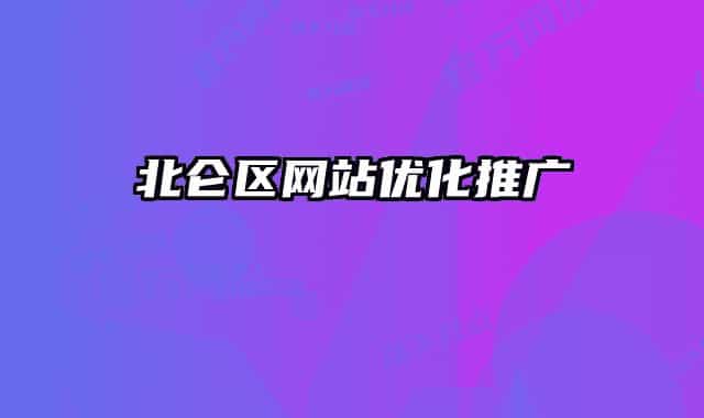 北仑区网站优化推广