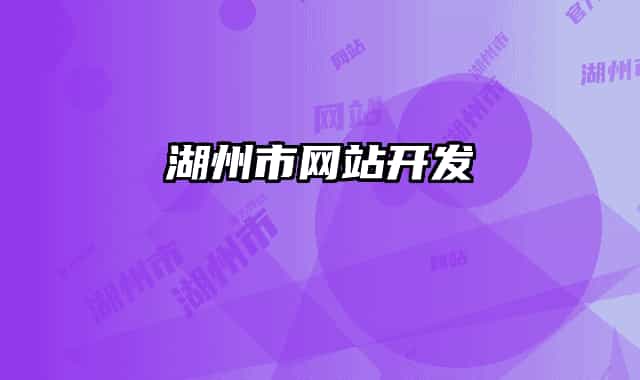 湖州市网站开发