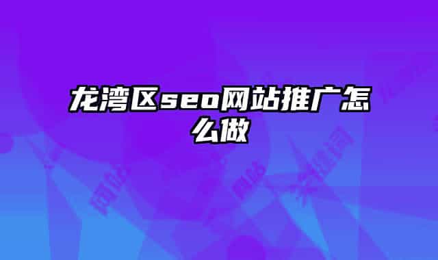龙湾区seo网站推广怎么做