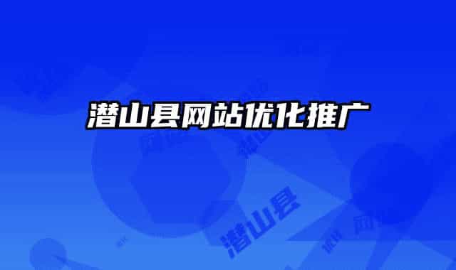 潜山县网站优化推广