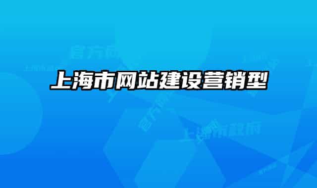 上海市网站建设营销型