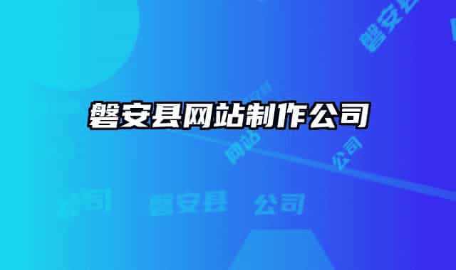 磐安县网站制作公司