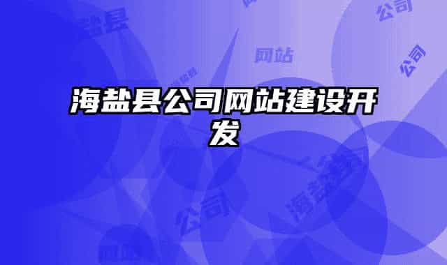 海盐县公司网站建设开发
