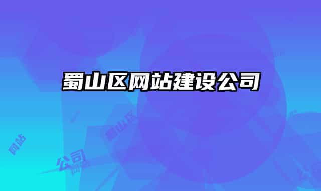 蜀山区网站建设公司