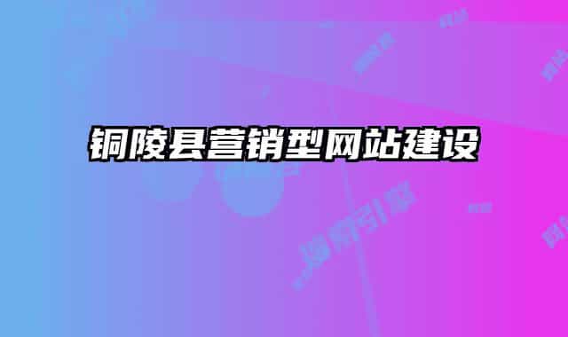 铜陵县营销型网站建设
